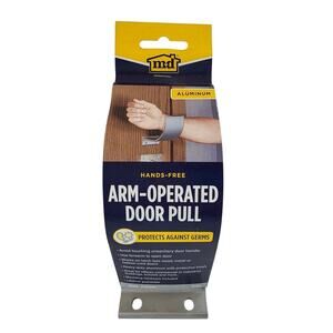 MD Sanitary Hands Free Door Pull Arm Operated Aluminum Protects Against Germs